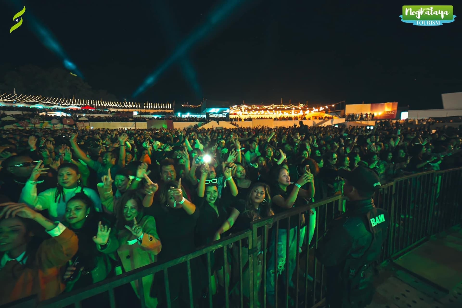 Crowd at the Dome Stage, Cherry Blossom Festival 2024, in partnership with Meghalaya Tourism.