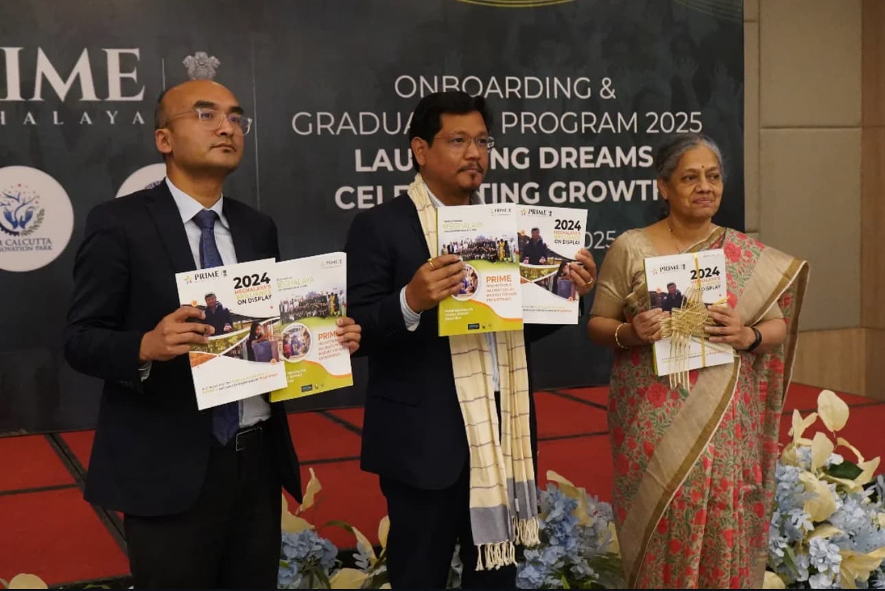 PRIME Onboarding & Graduation Program 2025 award presentation, Government of Meghalaya.